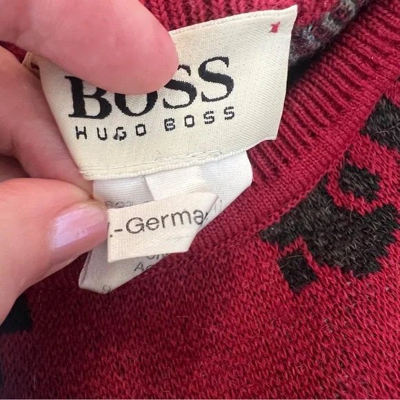 Hugo Boss southwestern sweater alpaca wool blend mens unisex oversized - Picture 4 of 8